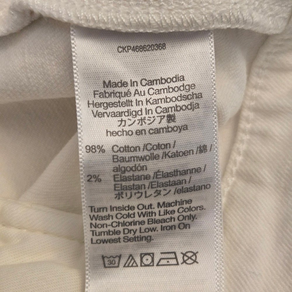 Madewell The Emmett Wide-Leg Crop Jean Welt Pocket Edition Tile White 32 Coastal - Picture 10 of 11